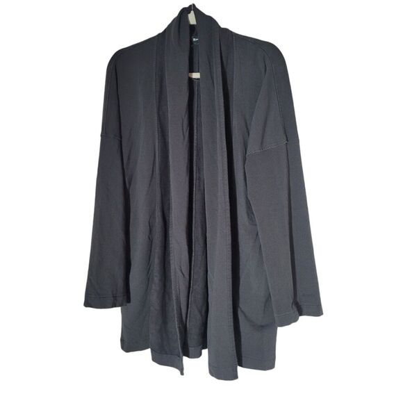Roots Open Front Cardigan Sweatshirt Women's Size XS Gray Soft Modal Blend Cozy - Picture 1 of 11